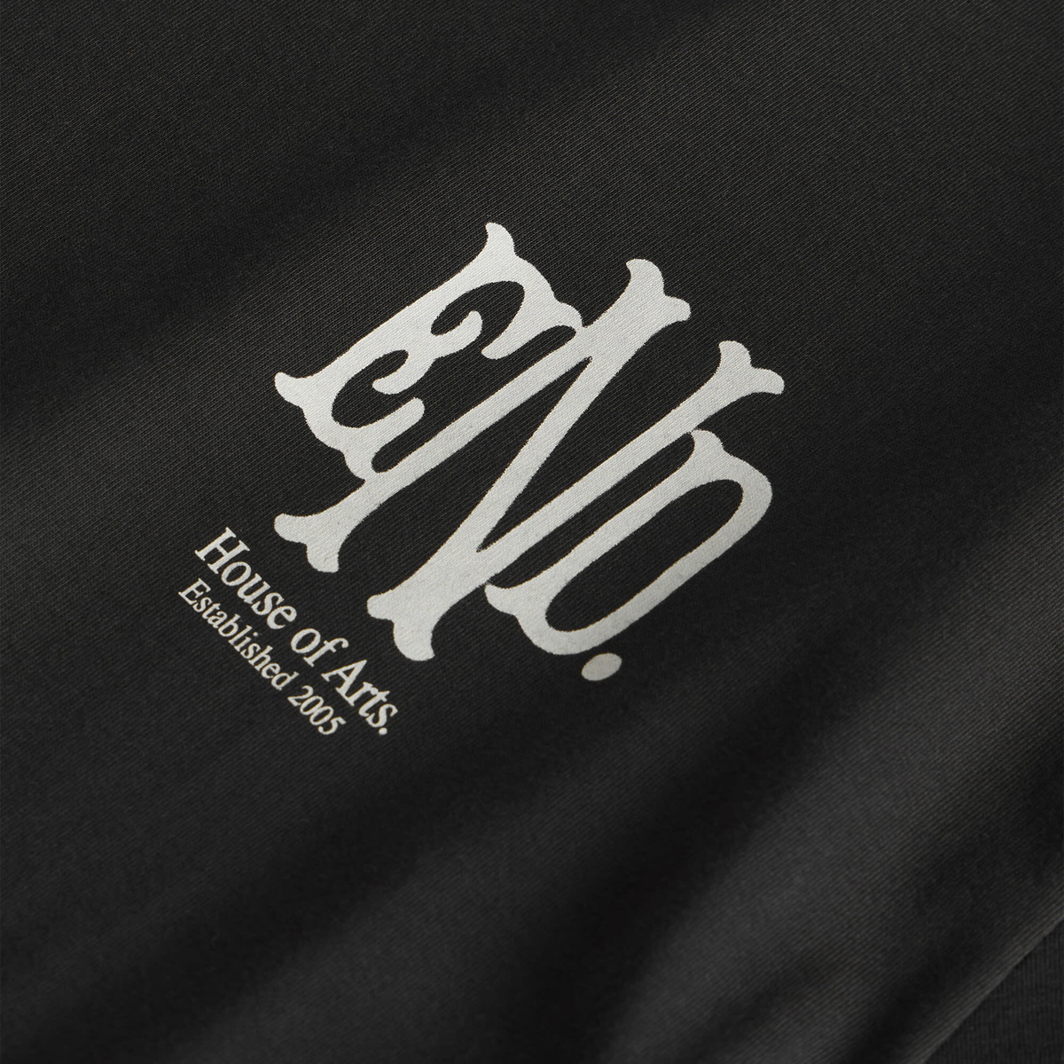END. Mono T-shirt in Cinder Black