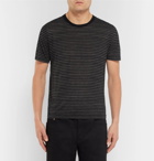 Saint Laurent - Striped Jersey T-Shirt - Black