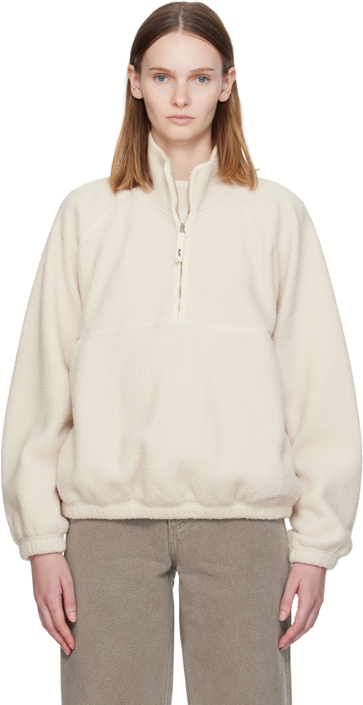 Nothing Written Off-White Woolly Fleece Sweater