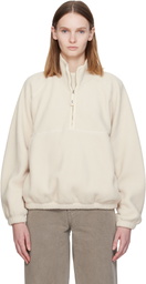 Nothing Written Off-White Woolly Fleece Sweater