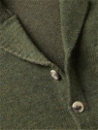 Inis Meáin - Pub Alpaca, Merino Wool, Cashmere and Silk-Blend Jacket - Green