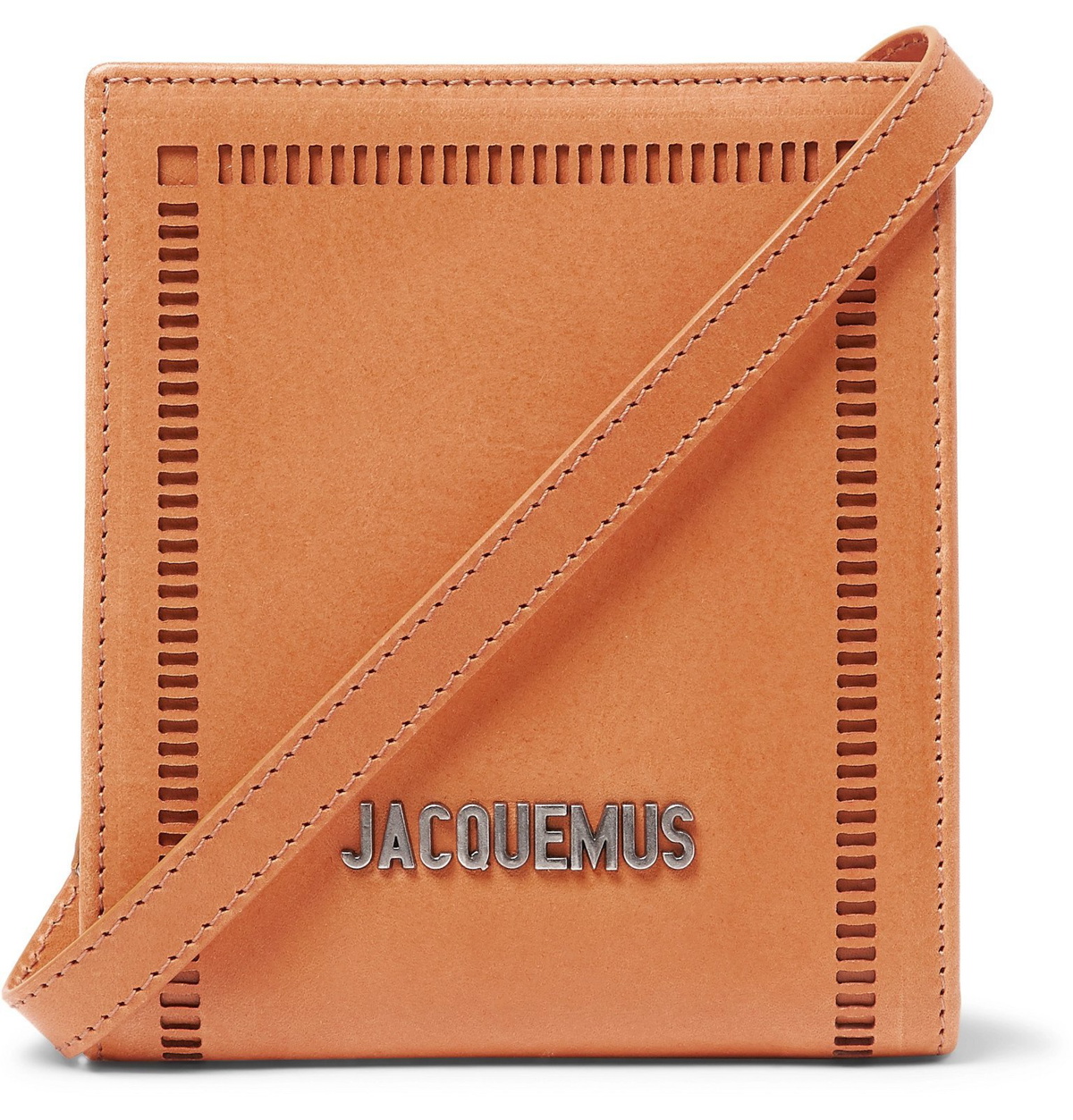 JACQUEMUS Le Porte Azur Neck Wallet in Dark Khaki
