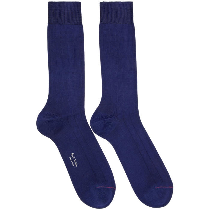 Photo: Paul Smith Blue Contrast Toe Link Socks 