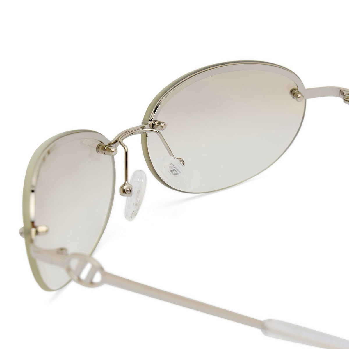Le Specs Slinky Sunglasses in Silver 