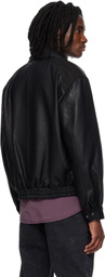 MMIC Black Rodeo Faux-Leather Jacket