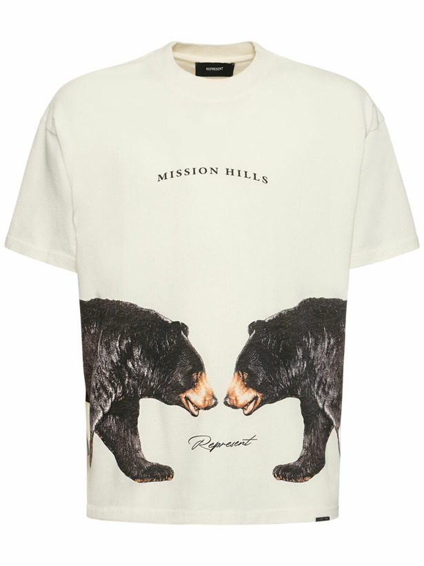 Photo: REPRESENT - Mission Hills Printed Cotton T-shirt