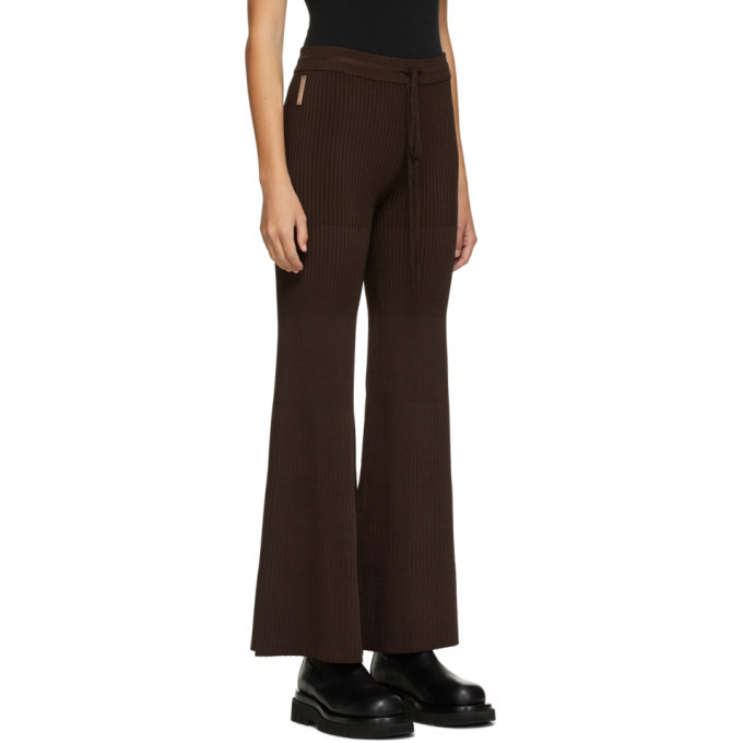 Peter Do Brown Flared Knit Pant