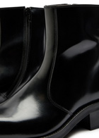 Lemaire Patent Leather Chelsea Boots Black