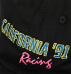 Pasadena Leisure Club - Embroidered Cotton-Twill Baseball Cap - Black