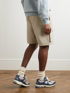 Stone Island - Ghost Straight-Leg Logo-Appliquéd Cotton-Canvas Shorts - Neutrals