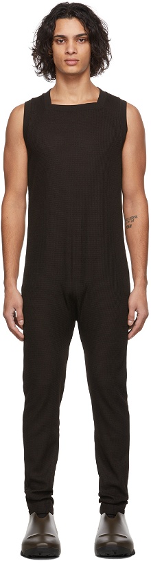 Photo: Givenchy Brown Waffle Knit Overalls