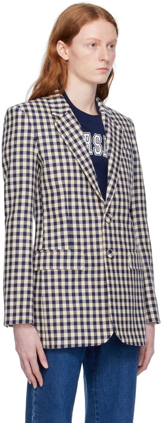 AMI Alexandre Mattiussi Navy Vented Blazer