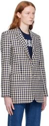 AMI Alexandre Mattiussi Navy Vented Blazer