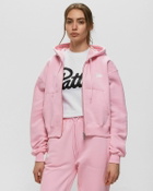 Patta Basic Cropped Zip Hooded Sweater Pink Hoodies|Zippers
