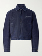 Jacquemus - La Veste De-Nîmes Logo-Embroidered Denim Jacket - Blue