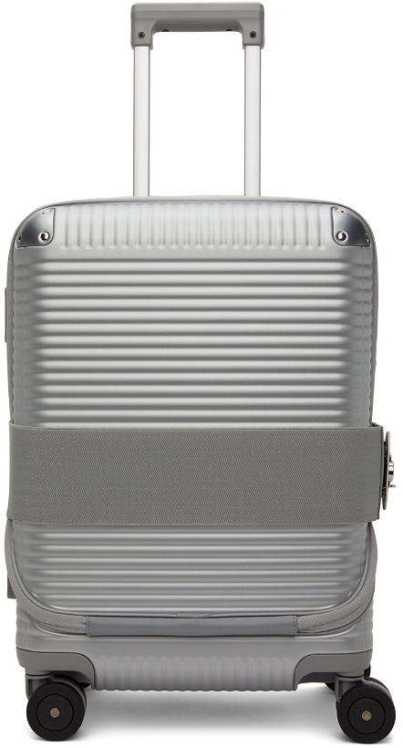 Photo: FPM Milano Silver Bank Zip Suitcase