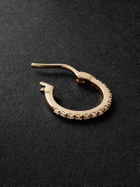 KOLOURS JEWELRY - Luna White Spectra Small Gold Diamond Single Hoop Earring