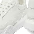 Alexander McQueen Men's Court Trainer Sneakers in White/White