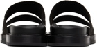 Valentino Garavani Black Logo Slide Sandals