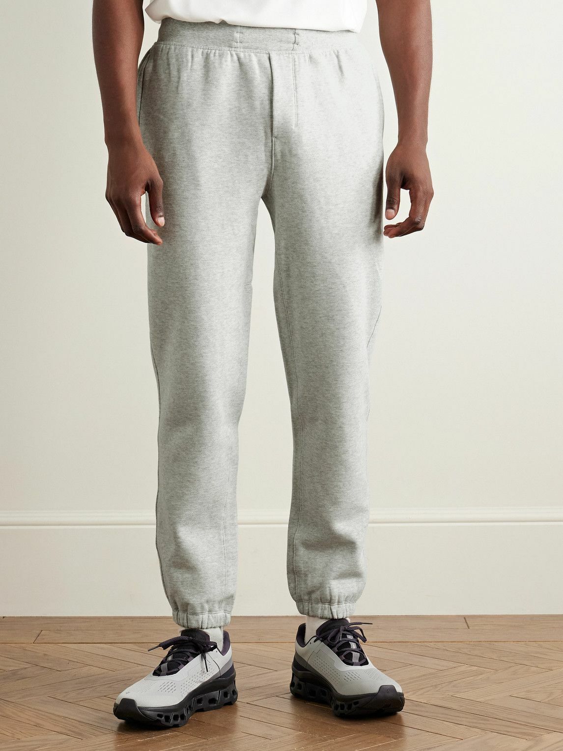 Lululemon - Steady State Tapered Cotton-Blend Jersey Sweatpants - Gray