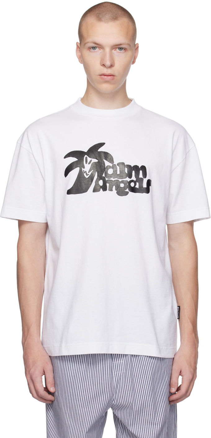 Palm Angels White Hunter T-Shirt Palm Angels