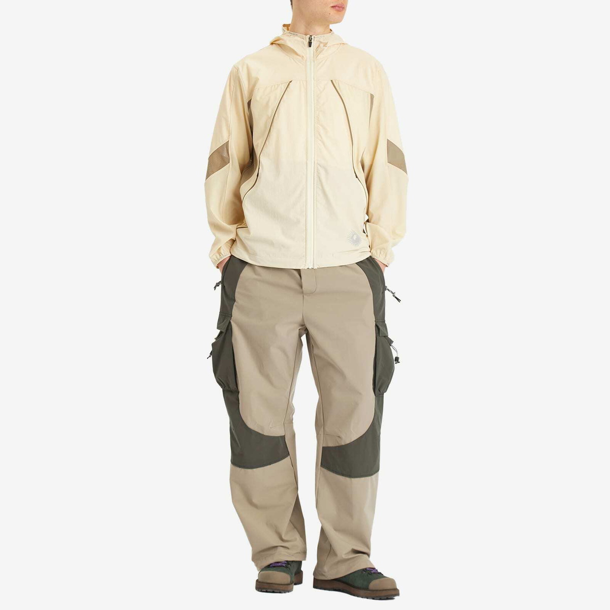 KA_YO_Prototype Men's Parachute Cargo Trousers in Nougat