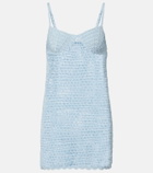 Anna Kosturova Cotton crochet minidress
