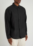 Rag & Bone Finch Linen-blend Shirt Black