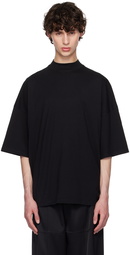 Jil Sander Black Mock Neck T-Shirt