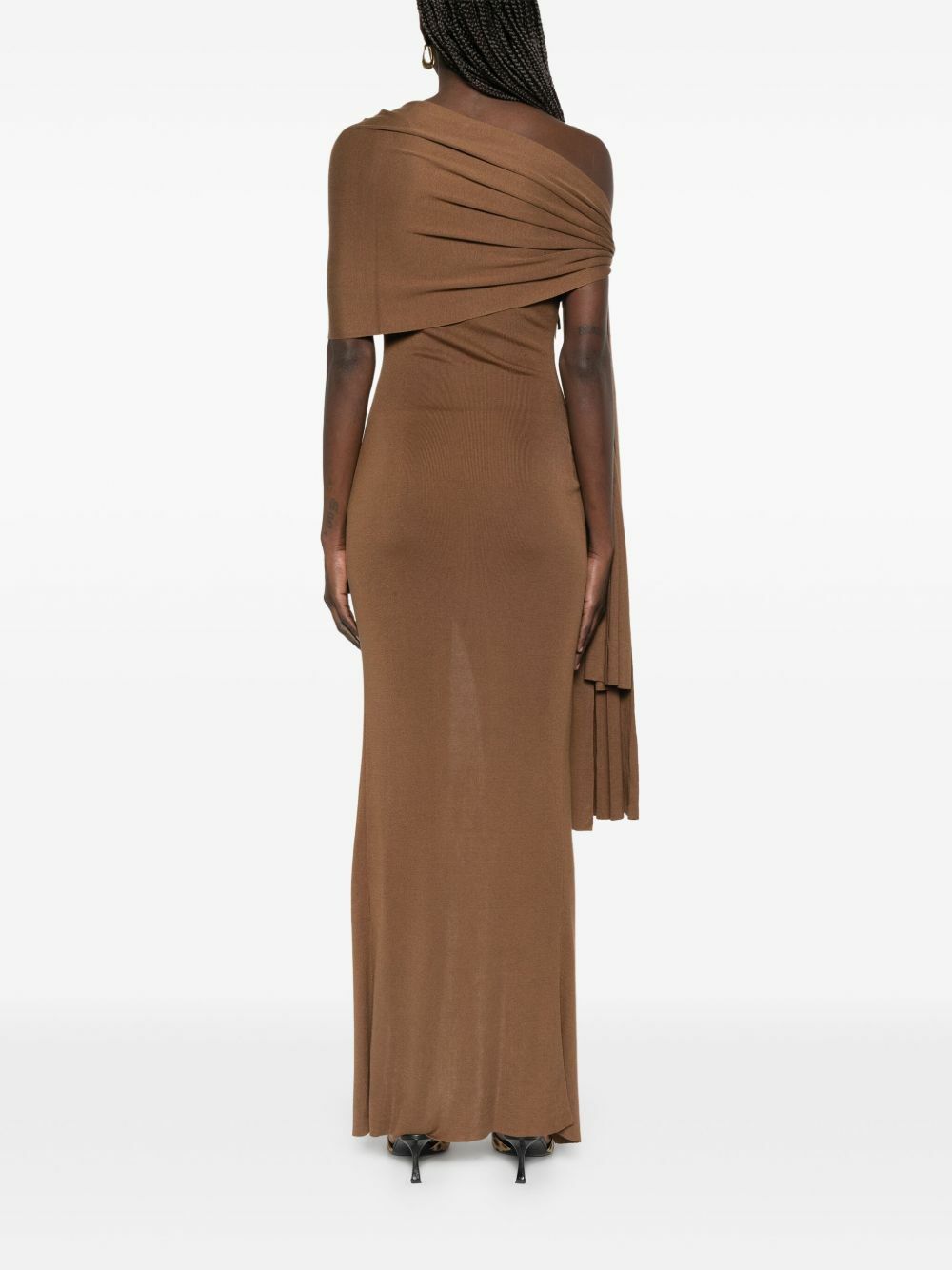 Aya Muse Brown One-Shoulder Dress Aya Muse