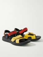 Nike - ACG Air Deschutz Suede and Webbing-Trimmed Rubber Sandals - Yellow