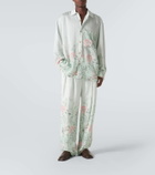 King & Tuckfield Oversized floral striped shirt
