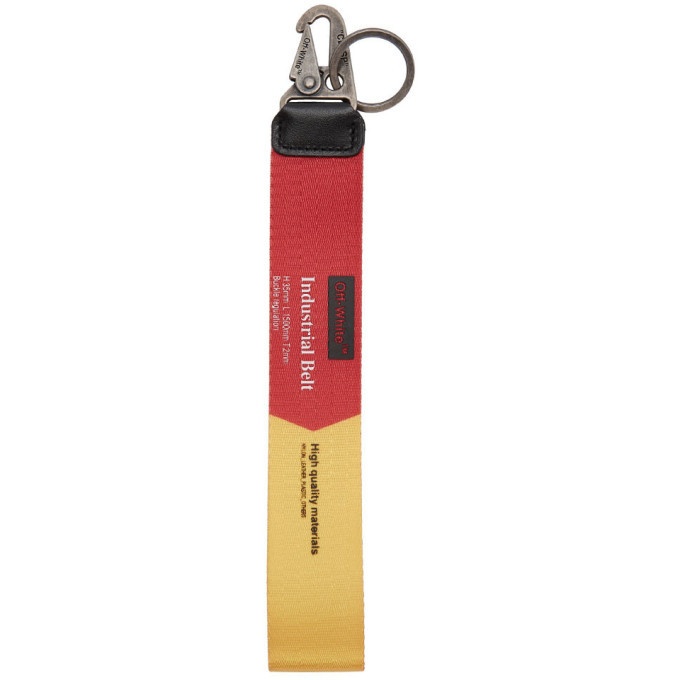 Photo: Off-White Red and Yellow 2.0 Industrial Keychain