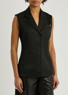 Helmut Lang Modest Jacquard Waistcoat Black