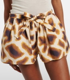 Christopher Esber Printed cotton shorts