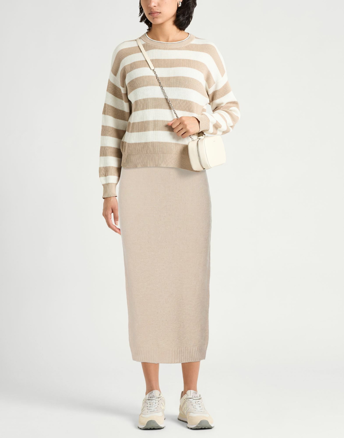 Peserico Womens Midi skirt in Off white