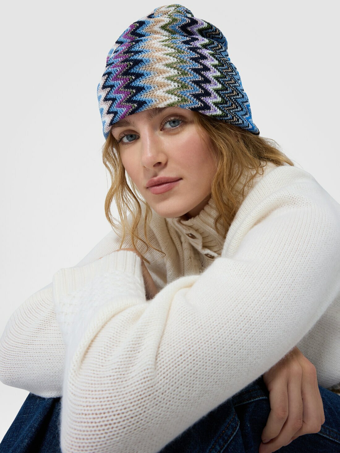 Missoni - Wool and viscose hat, Women, Multicoloured