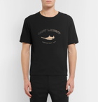 Saint Laurent - Printed Cotton-Jersey T-Shirt - Men - Black