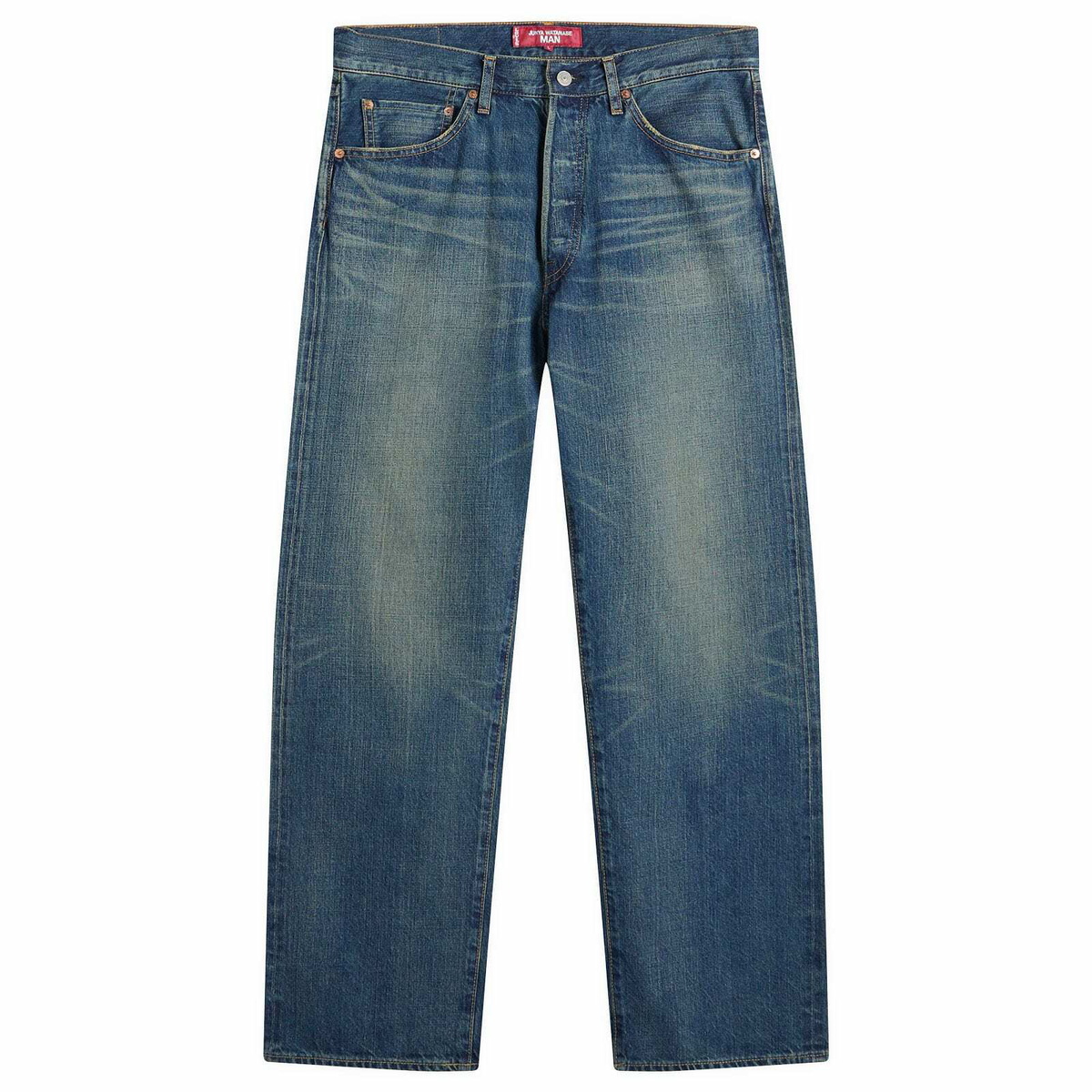 Junya Watanabe Indigo BerBerJin & Levi's Edition Printed Jeans