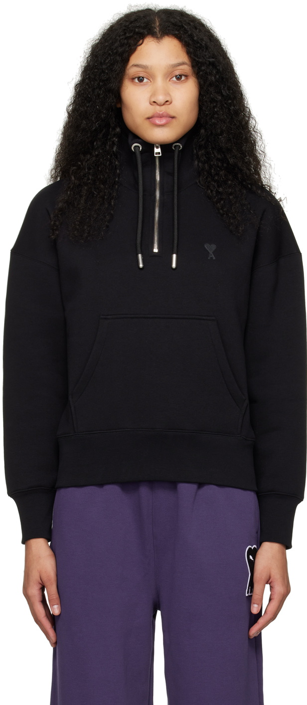 AMI Alexandre Mattiussi Black Ami De Cœur Sweatshirt