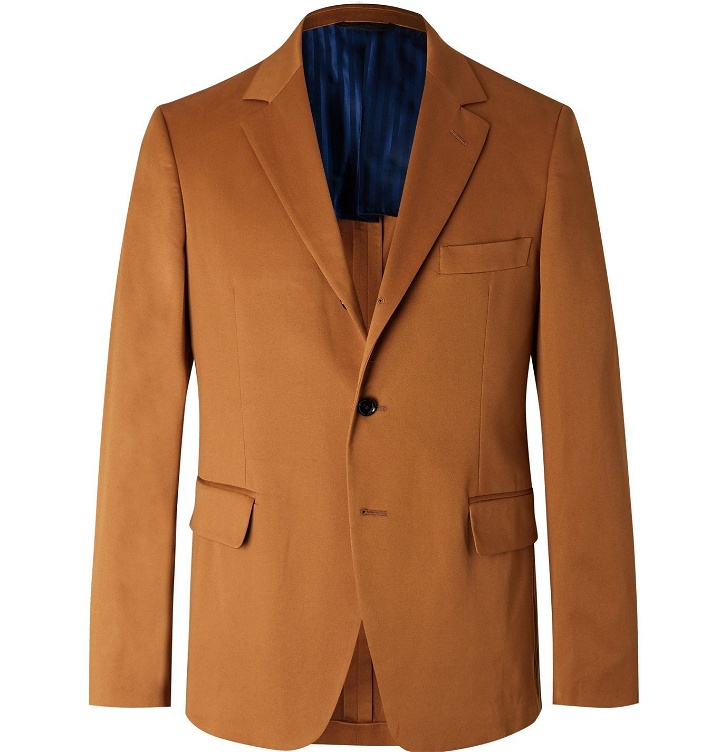 Photo: MP Massimo Piombo - Andy Slim-Fit Stretch-Cotton Twill Suit Jacket - Brown