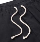 Mollusk - Jeffrey Tapered Cotton-Twill Drawstring Trousers - Blue
