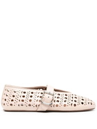 ALAÏA - Leather Ballet Flats