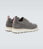 Thom Browne Suede-trimmed sneakers