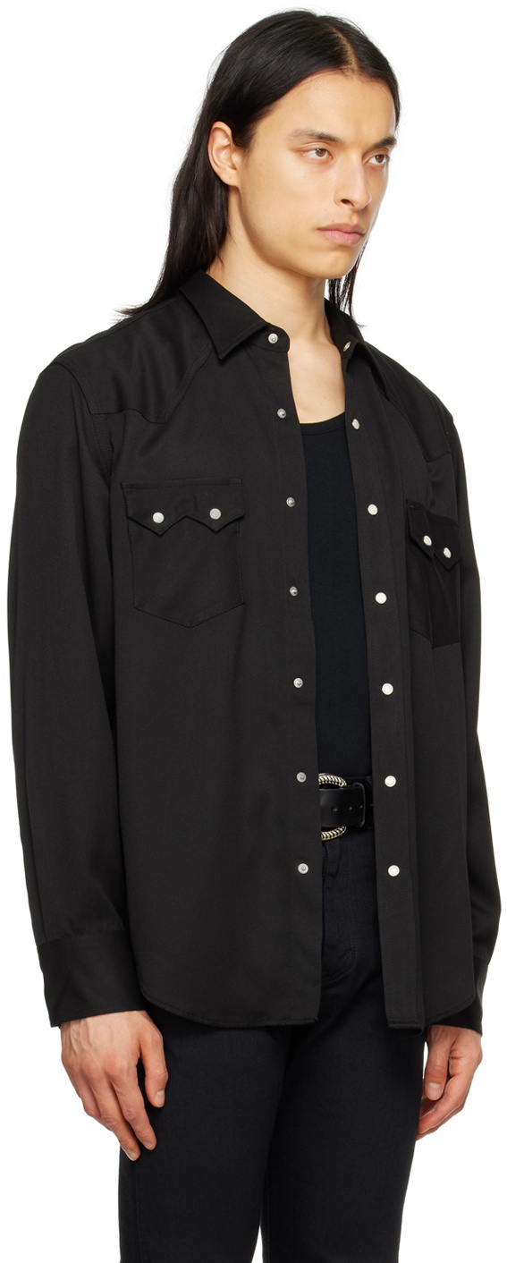 The Letters Black Western Shirt