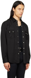 The Letters Black Western Shirt