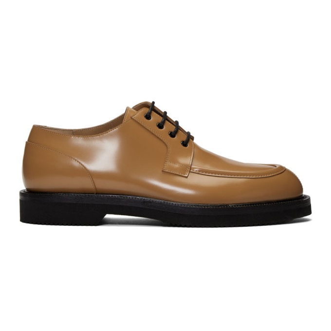 Photo: Dries Van Noten Tan Lace-Up Derbys