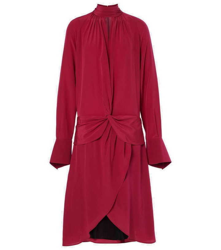 Photo: Nina Ricci Gathered silk crêpe midi dress