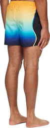 Casablanca Multicolor Gradient Jacquard Swim Shorts