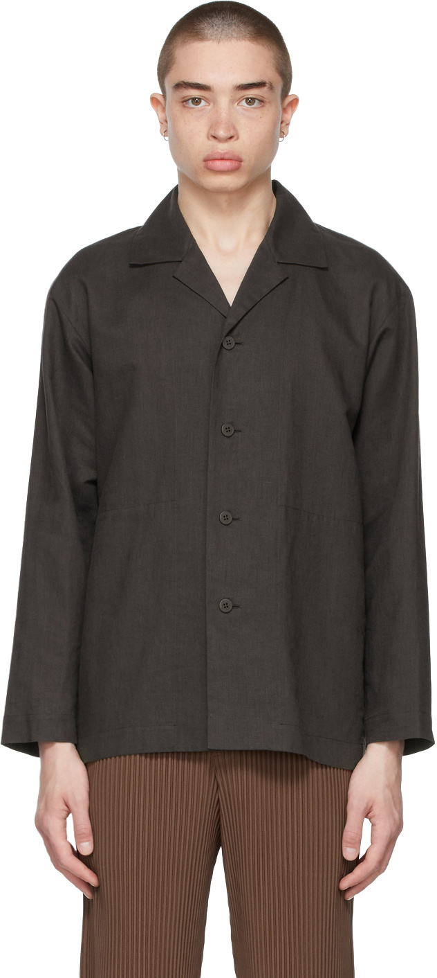 ISSEY MIYAKE 20ss COTTON LINEN SHIRT